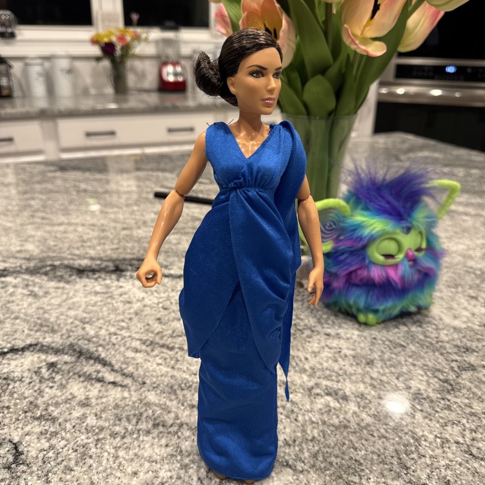 Wonder Woman Blue Dress Doll OOAK Boots Dc Comics